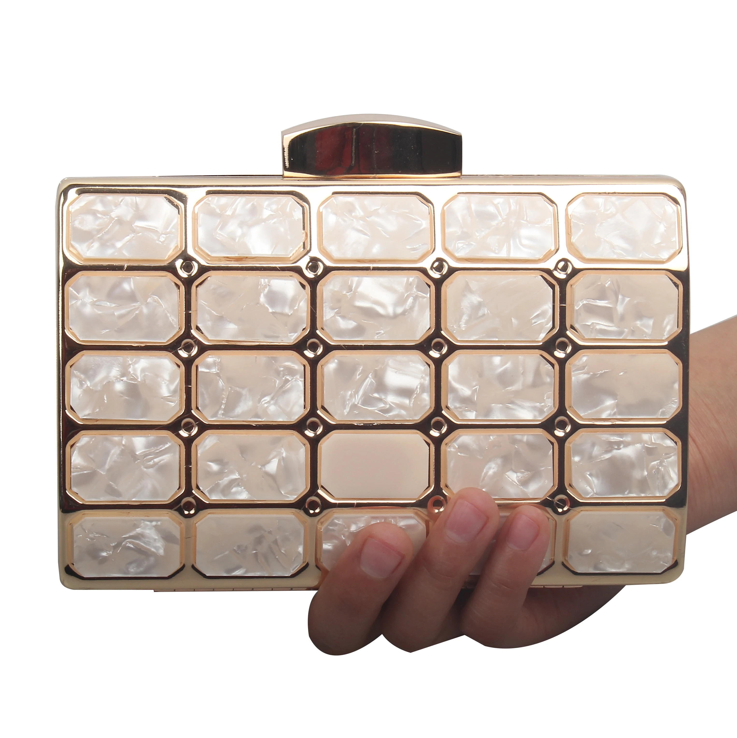 

Fashion designer acrylic diamonds evening shoulder handbags for party