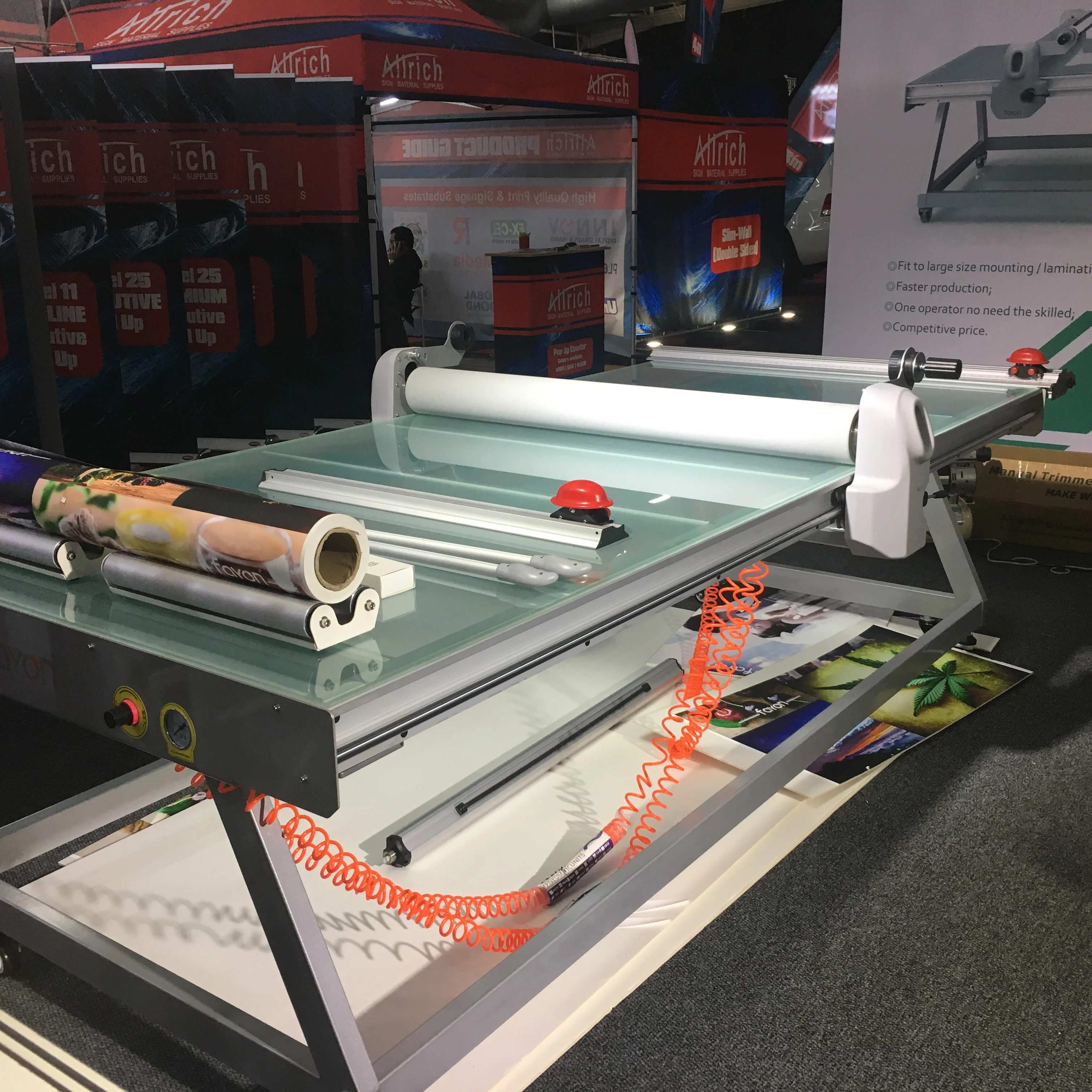 2023 New Flatbed Applicator Laminating Table Machine - Manual Operation ...