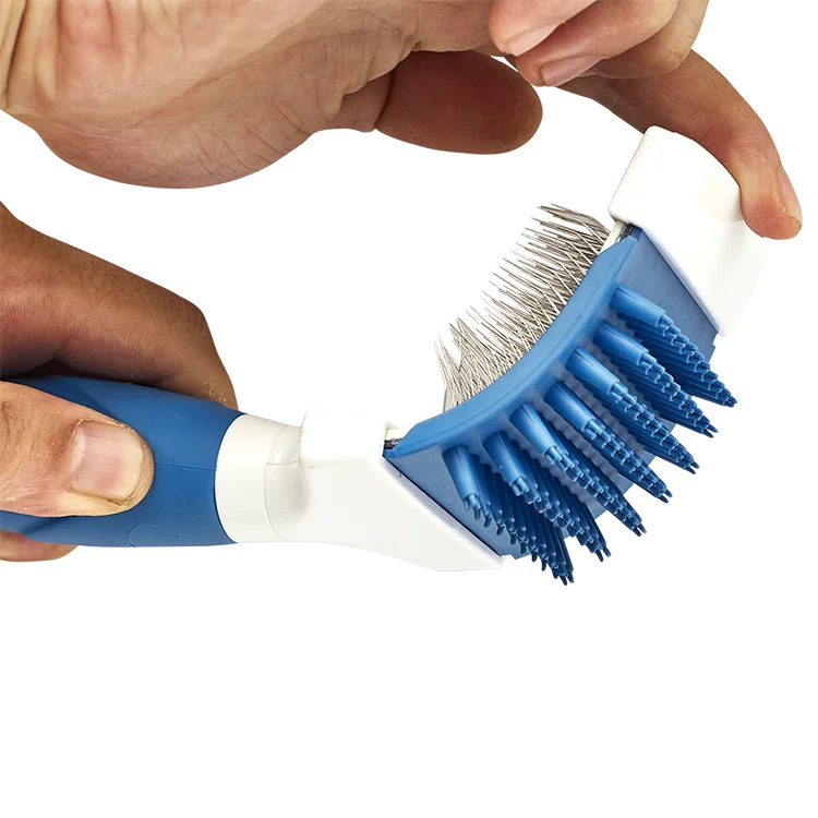

Amazon Hot Sale Double Sided Brush For Dog, Blue