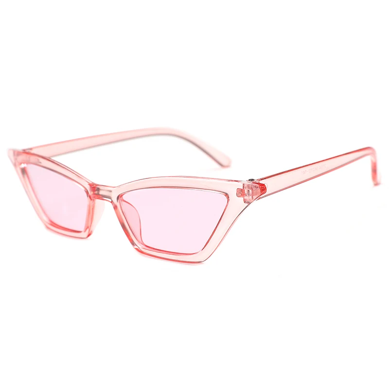 

2022 wholesale fashion retro trend women square multicolor cat eye sunglasses