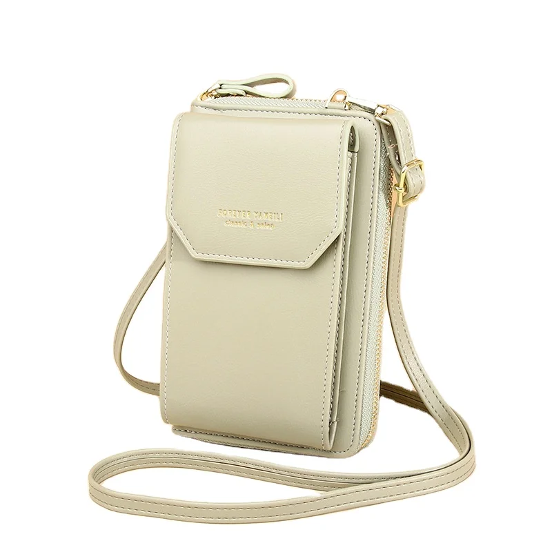 

2021 fashion multi-function PU leather women phone bags wallet card holder