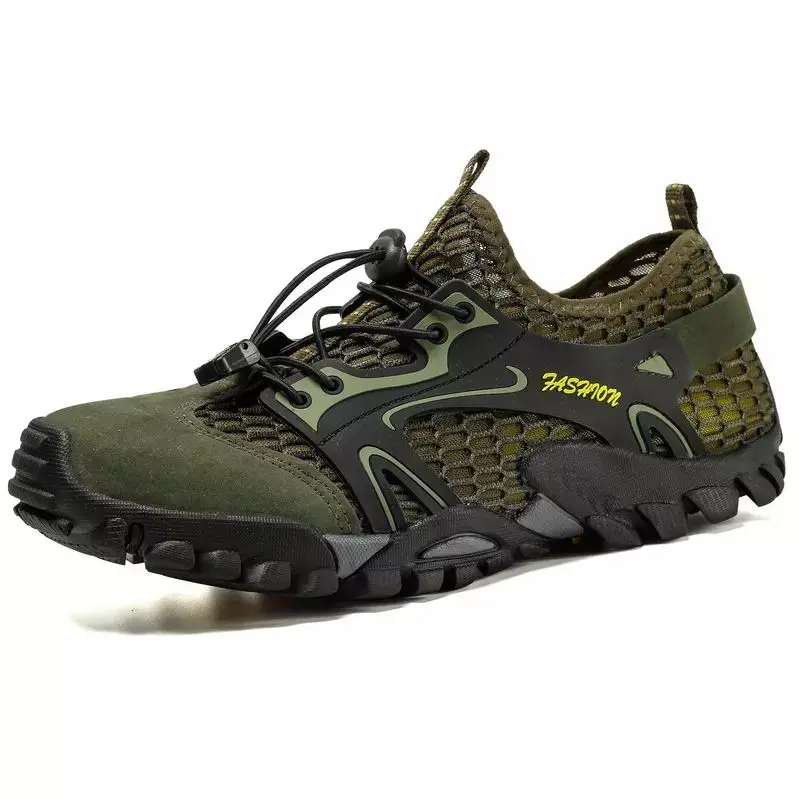 

Big Size Men Green Running Sports Shoes Outdoor Sport Climing Leisure Jogging Shoes Creek Men