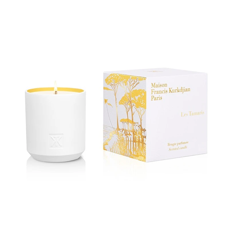 Wholesale Frosted White Glass Candle Jar With Metal Gold Lid For Luxury