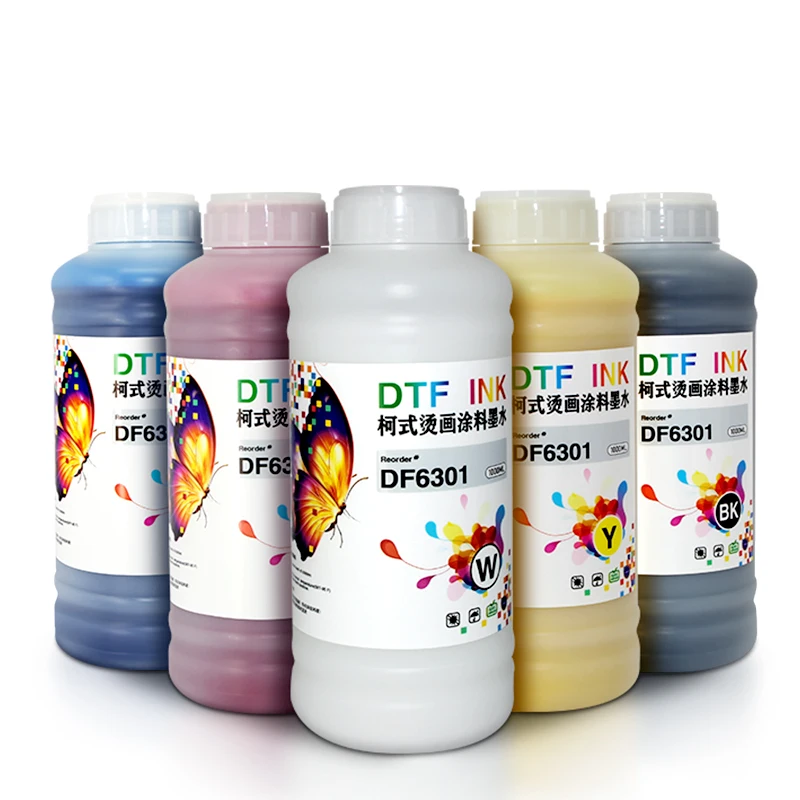 Hot Sale Gorgeous Fluorescent Color DTF Ink Digital Pigment Ink DTF Pet Film Transfer Ink for L1800 1390 Xp600 Dtf Printer