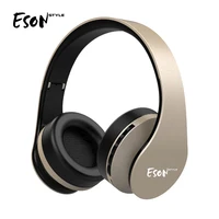 

Eson Style Wired Premium Over-Ear FM Headphones Stereo Lightweight Adjustable Wireless Bluetooth Headset Earphone with Mic