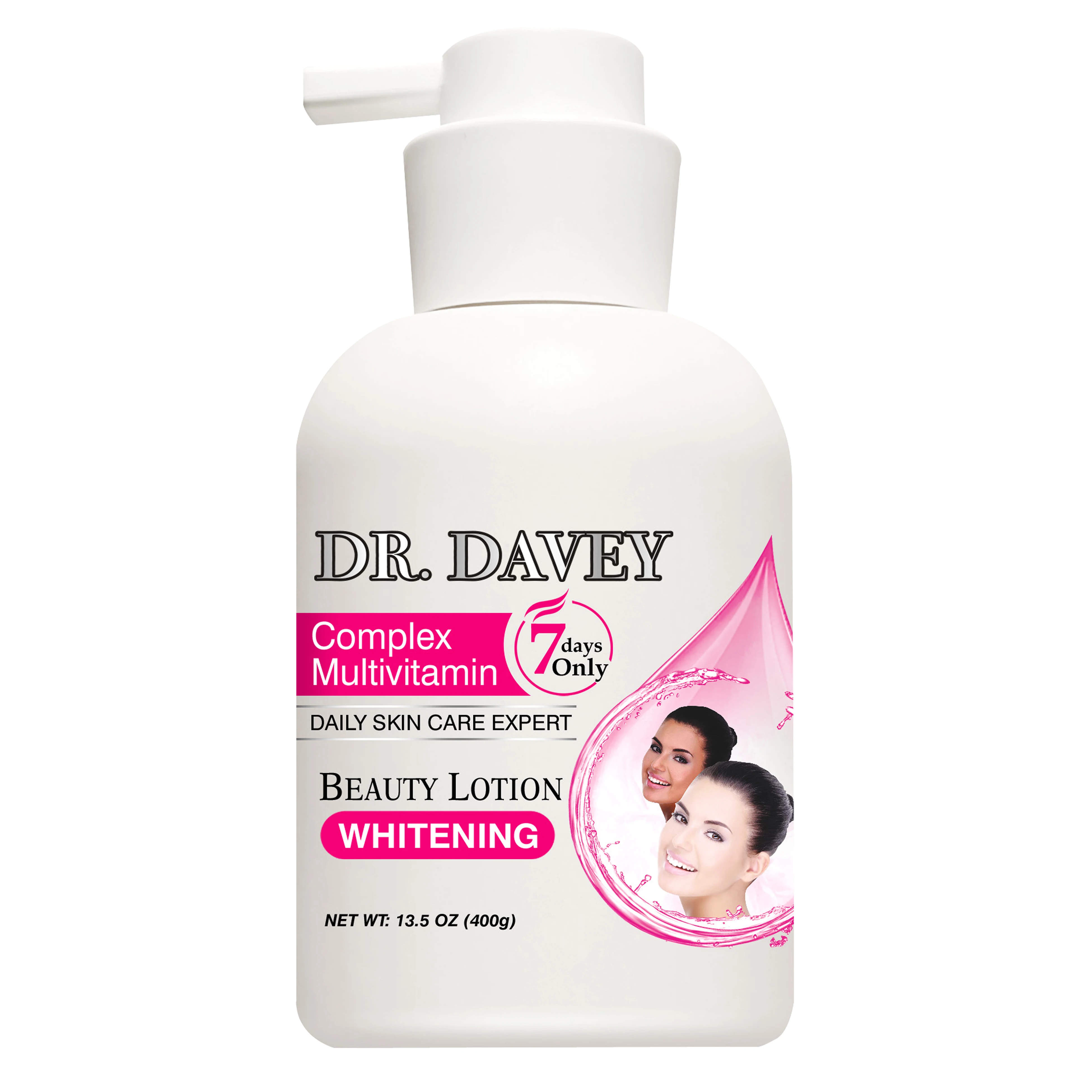 

DR. DAVEY Natural beauty whitening natural Vitamin E pearl body lotion, Milk white
