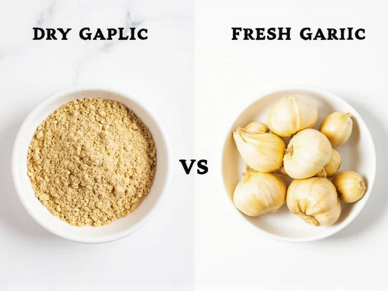 Dry Garlic Powder vs Fresh Garlic: Key Differences & Uses
