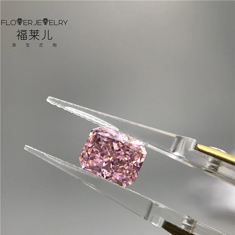 

China manufacture of Fancy 7.303carat Pink Lab Created Diamond With Made