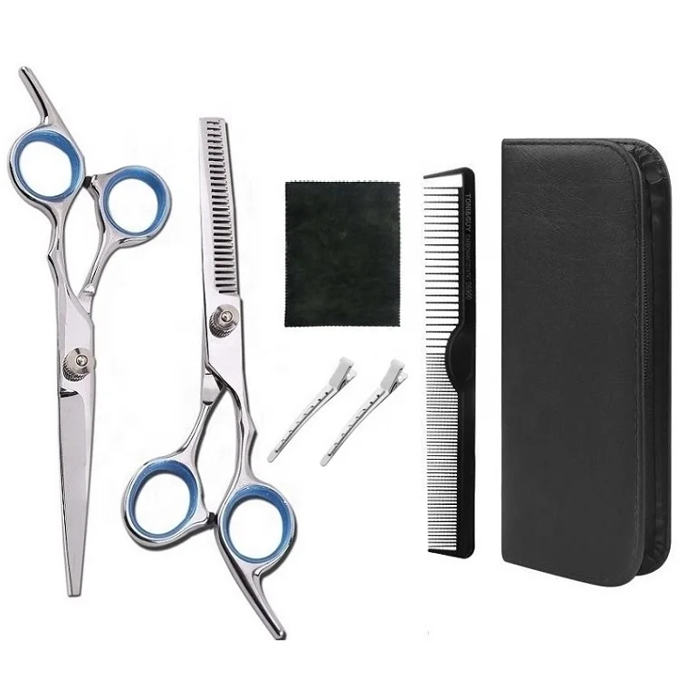 

Professional Barber Scissors Set Custom Private Label Hair Styling Tool Hair Thinning Haircut Scissors Barber Scissors Set, According to options