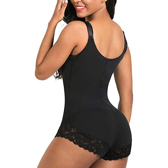 

Wholesale Sexy Sleeveless Zipper SHAPERX Bodysuit Women