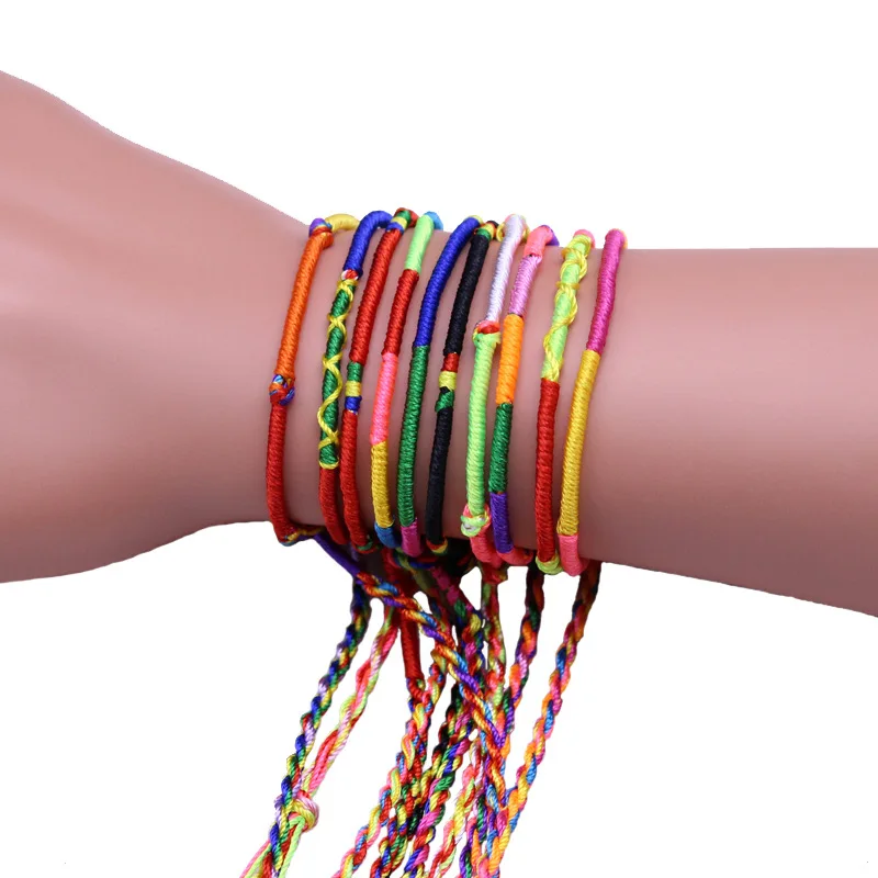 

Lucky Knot Bracelet Handmade Rope Adjustable Braided Friendship Bracelet For Women Men Jewelry