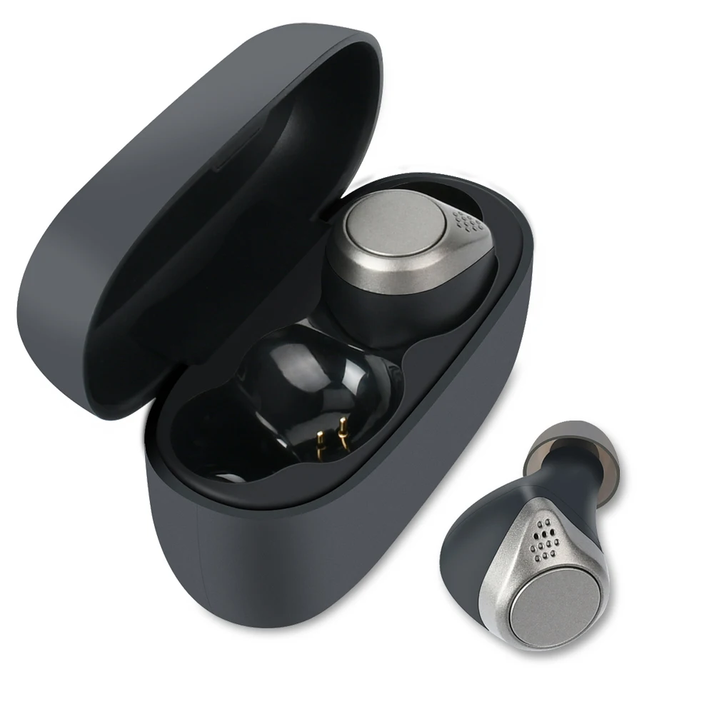 

High end hand free noise cancelling sport waterproof black BT 5.0 portable wireless mini type-c mobile earphone