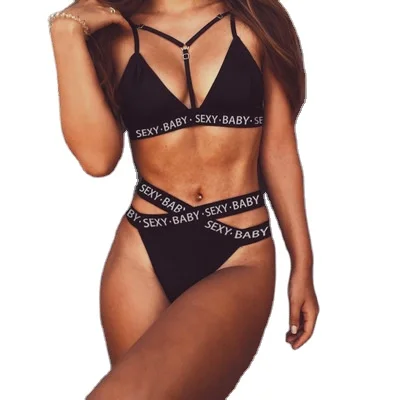 

Plus-size sexy underwear bikini black lace