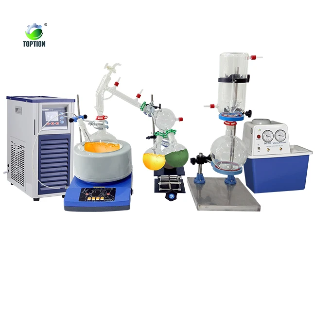 

Laboratory Glass Distillation Machine Short Path Kit Essential Oil Distillation Machine Short Path 2L 5L TOPTION