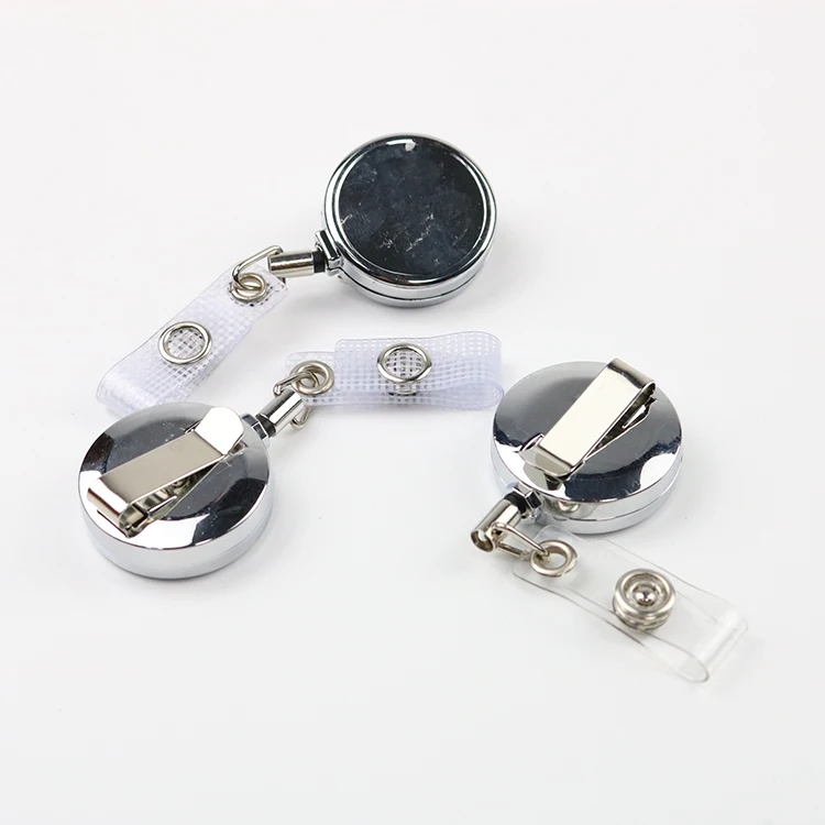 
Heavy Duty Stainless Steel Metal Retractable Badge Reel Holder 