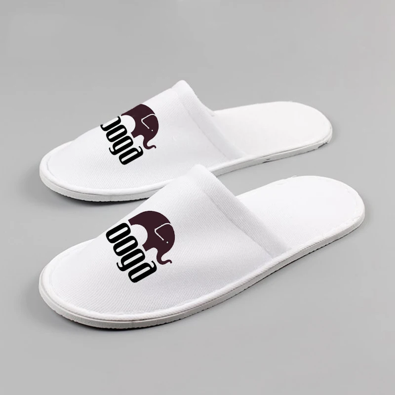 

Wholesale Cheap Customized Sublimation White Hotel Slipper