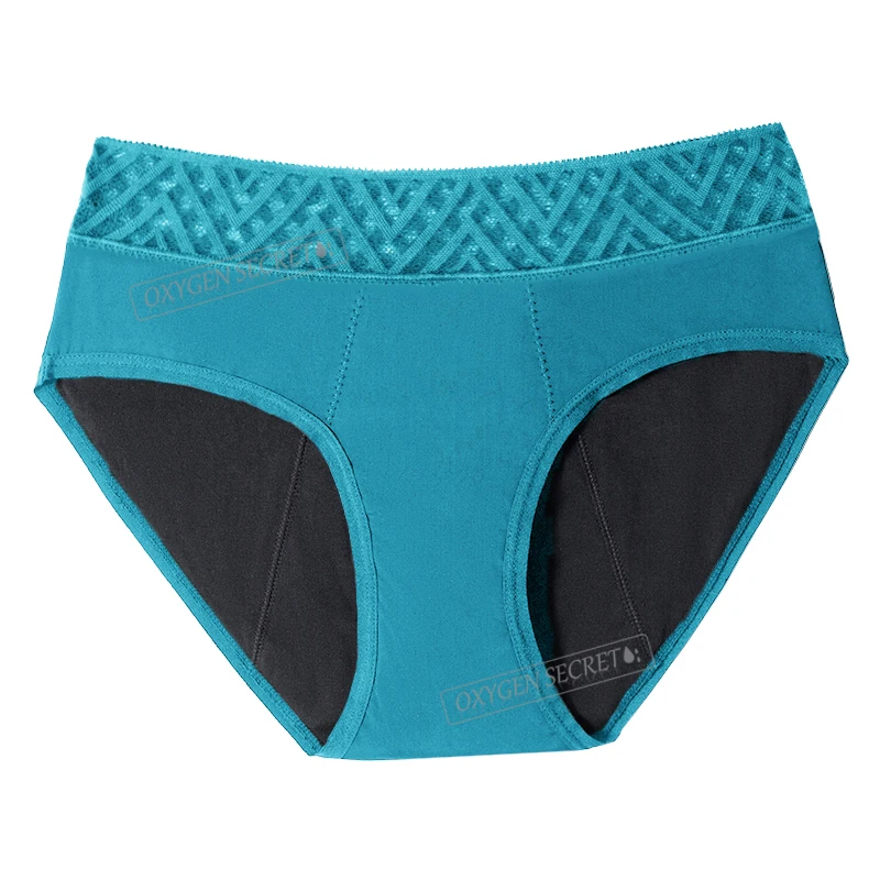 

Lace Physiological Panties 4-Layers Fast Absorbent Undies Waterproof Leak Proof Menstrual Panties Period Underwear For Women