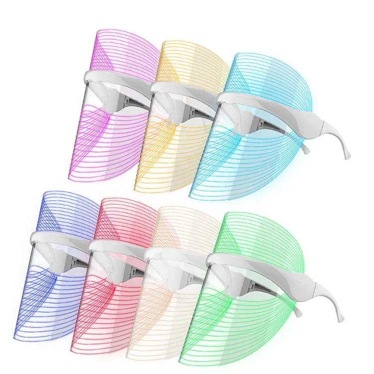 

2020 wireless beauty 7 colors light therapy facial face led mask