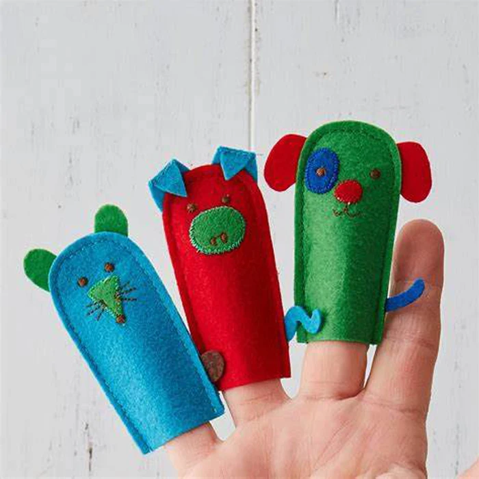 
wholesale kids toy handmade animal felt finger puppet  (62355160915)