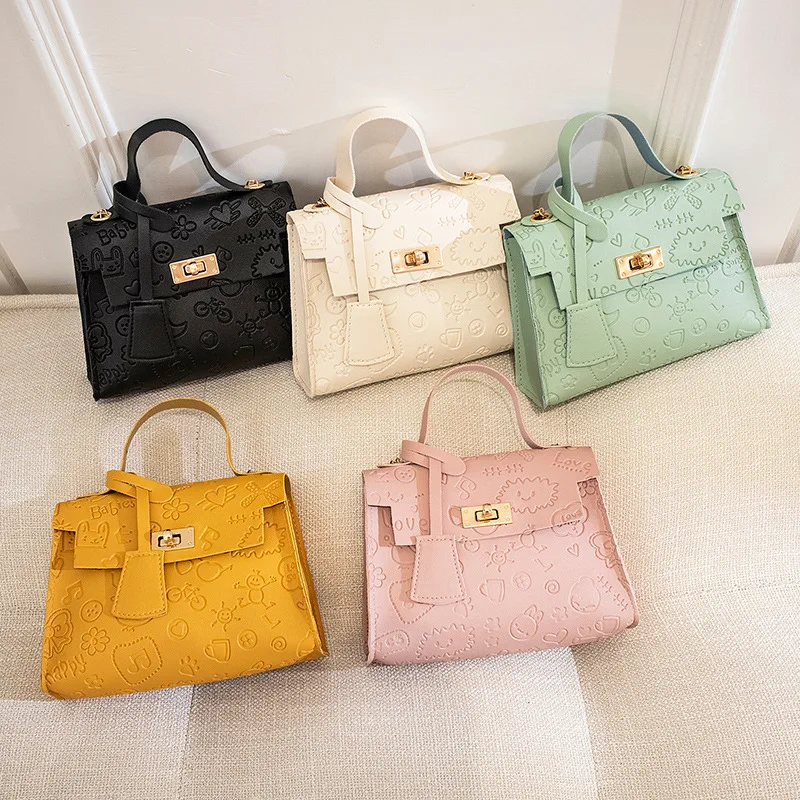 

Latest design pu women shoulder bags high capacity luxury ladies messenger bags, White, yellow, black, light green, pink