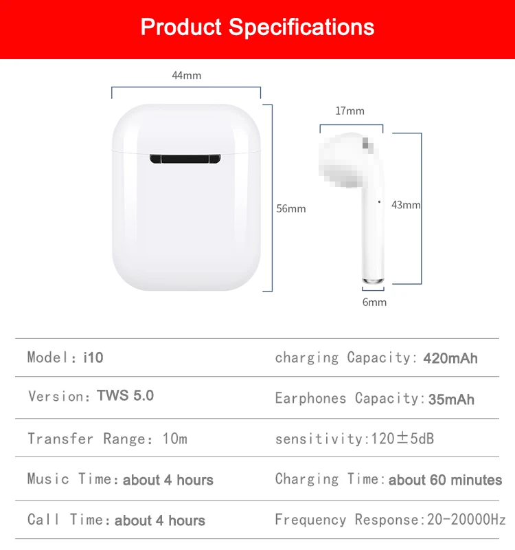 best gaming tws wireless bt 5.0 ear pods headset air headphones earbuds earphones with mic headphone - ANKUX.COM