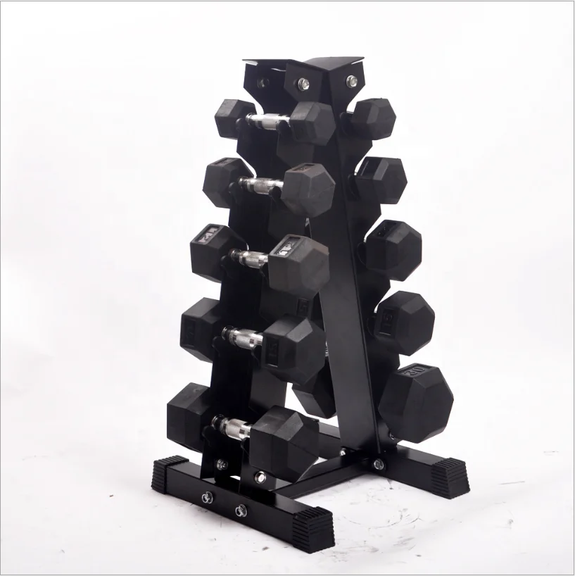 

High Quality Fitness Equipment Gym Rack Hex Dumbbell Rack, Black