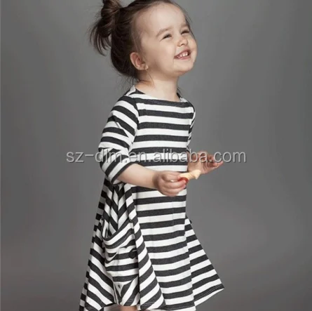 

Hot Sale Girls Baby Clothes Casual Party Girls cotton striped printed ruffle dress Christmas Twirl Dress, Solid color,printed,candy color