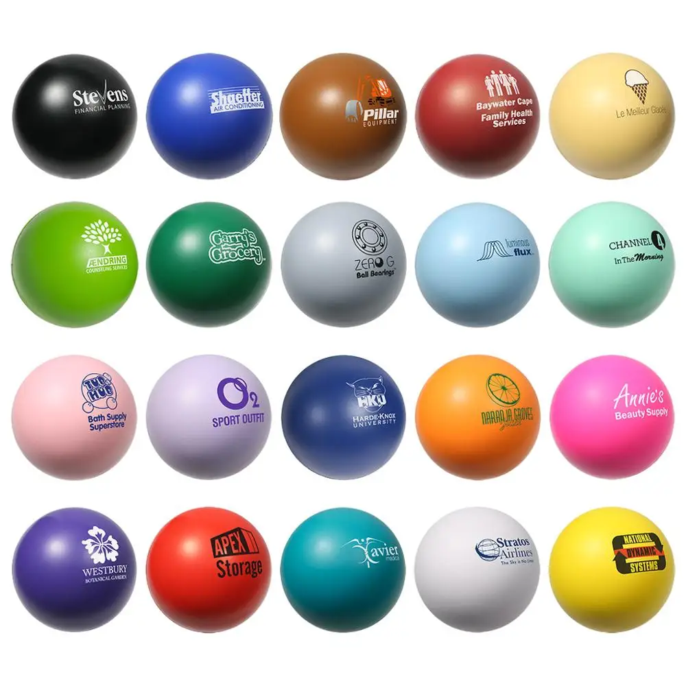 
Custom Logo PU Stress Ball Antistress Ball Stress Reliever Ball 