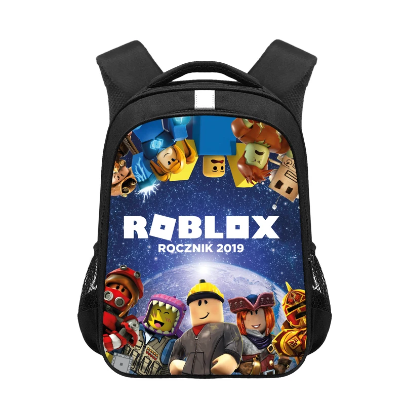 

New 16 Inch Backpack Cool ROBLOX Game Printed School Bag for 6-18 Age Teenagers Bookbags Unisex Mochila, Black with graphic prints