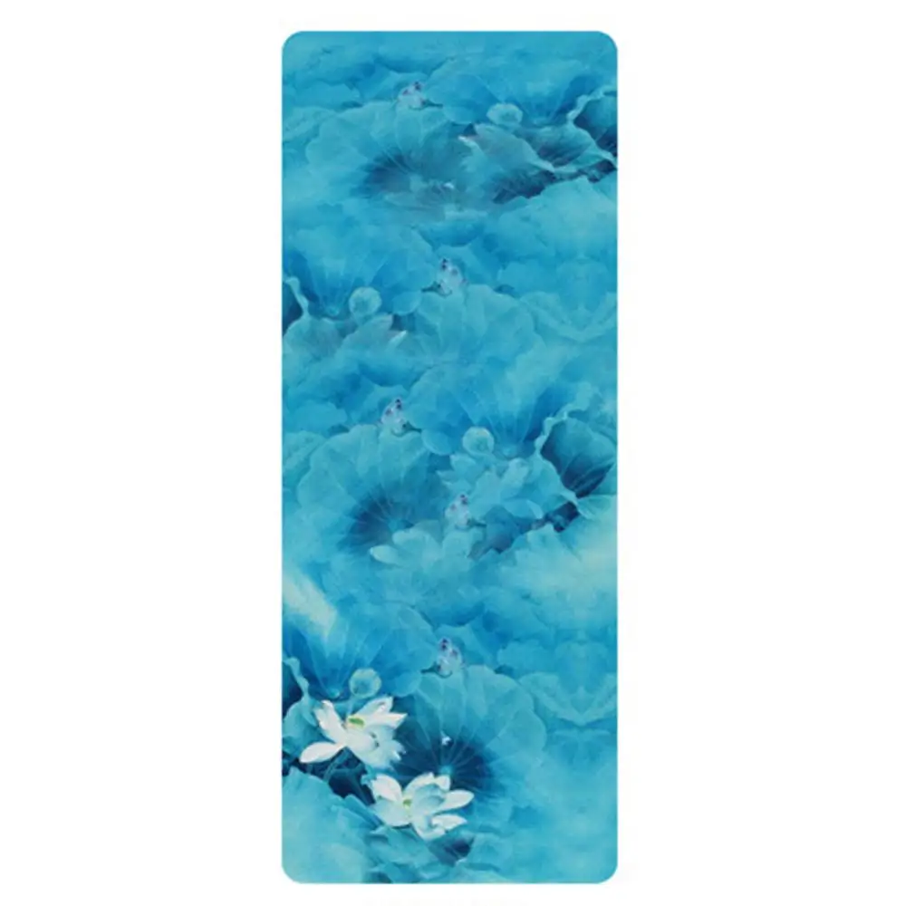 

1.5mm Printing Pattern Suede Yoga Mat Pad Ultra Thin Printed Yoga Portable Foldable Mat, Customized