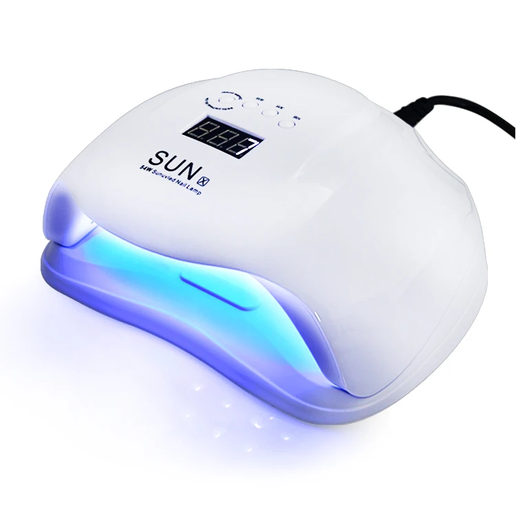 

Sun UV LED Nail Lamp 2 in 1 Manicure Source 54W White UV Curing Gel Lamps UV LED Gel Dryer Machine for Nail Art Gel Polish Dryer