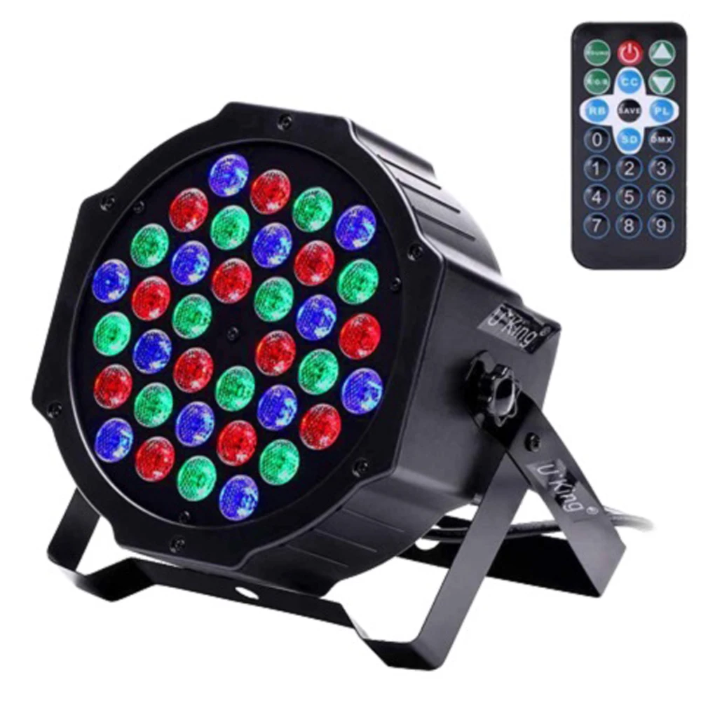 U`King 72W RGB DJ Disco Lighting with 7 Modes Uplights LED Par Light Stage Lights