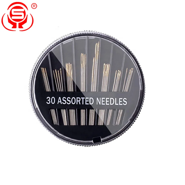

Factory -direct 30 pack Sewing Needles Durable Assorted Size Embroidery Sewing Needles With Gold Tail, Silver