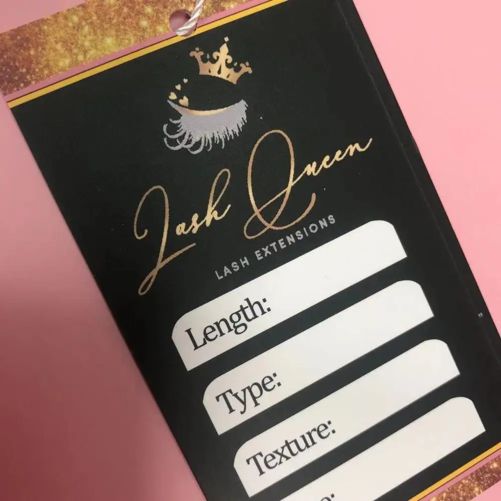 

Cheap Custom Printed Label Care Hair Extension Packaging Tags