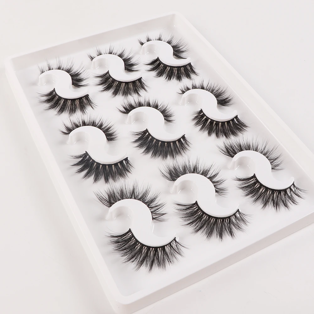 

3D 5D 6D Faux Mink Fur Lashes,Luxury Makeup Dramatic silk strip Lashes,Wholesale Faux Mink Eyelash Vendors, Black color