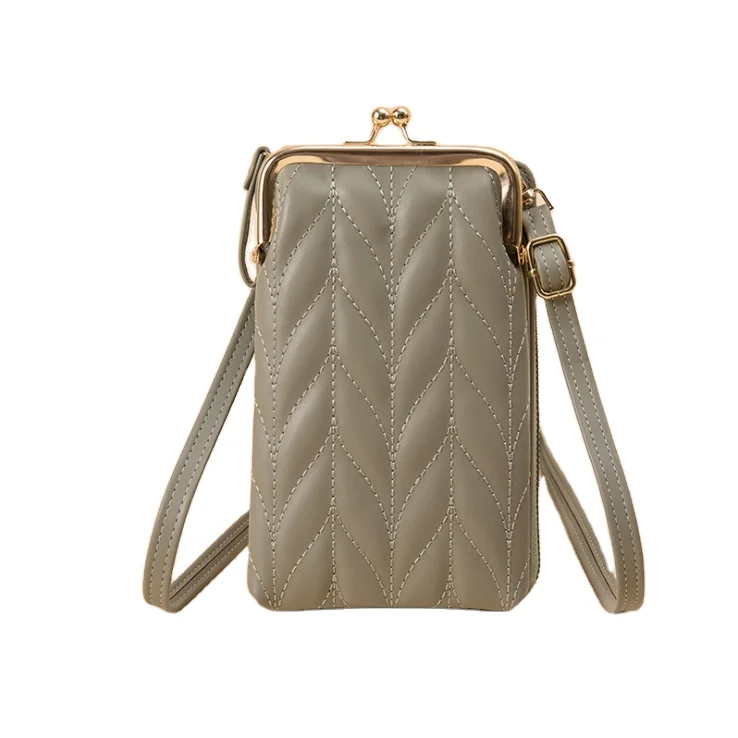 

Luxury PU Leather Crossbody Women Phone Bag Cell Phone Bag Phone Purse, 5 colors