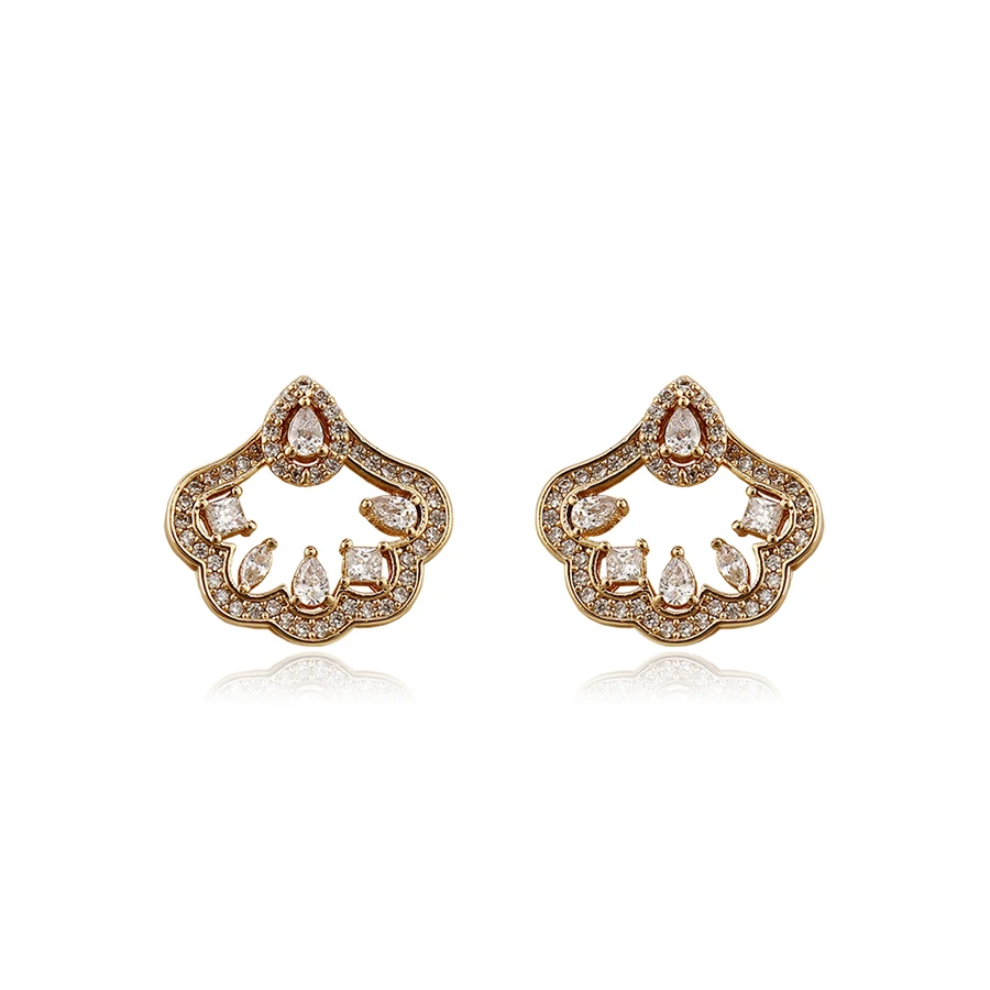

93270 Xuping Fashionable classic unique earring jewelry detachable into two earrings
