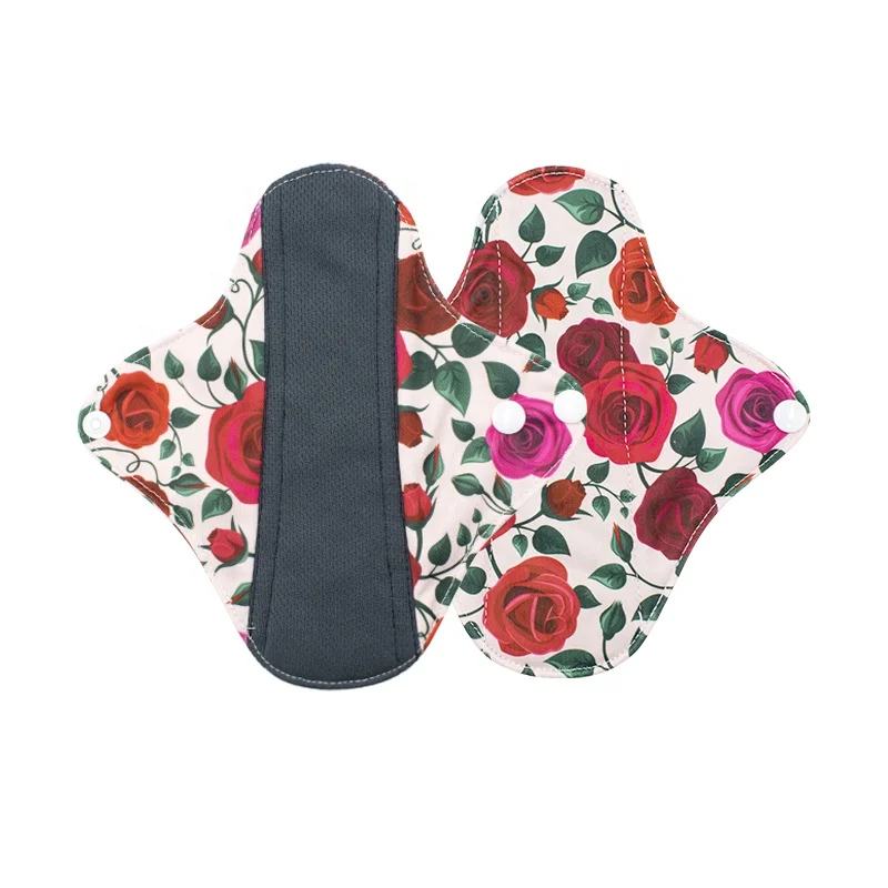 

Amazon Hot Sale Absorbent Reusable Sanitary Pads Eco-friendly Sanitary Napkin Pad Washable Menstrual Cloth Pad for Women, Customized