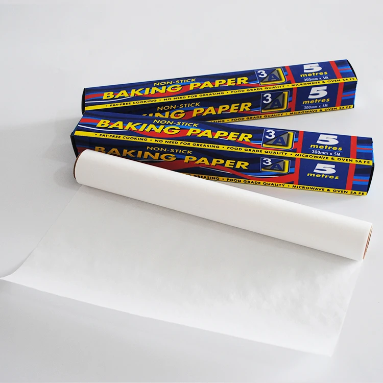 Fuyamp 1 Roll Kitchens Unbleached Parchment Paper Non-Stick Paper Baking Sheets Parchment Baking Paper Liners 30cm*5m