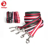 

Amigo wholesale in stock pet nylon dog collar and leash for medium/large dogs