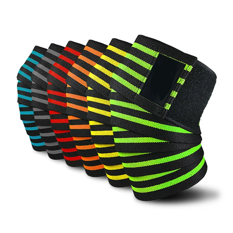 Gym Powerlifting Weightlifting Knee Wraps Straps