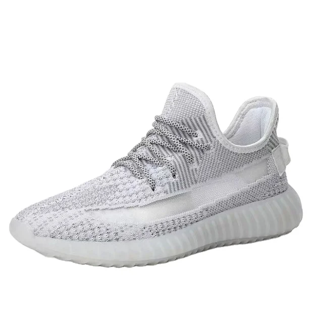 

1:1 Quality Fly Knitted Zabra 350 V2 Running Sport Yezzy Shoes Mesh Easy Wear Slip on Walking Sneakers for Men & Women