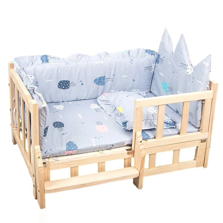 

Latest Fashion Indoor Wooden Pet Sleeping Bed With Bedding Sets Cat Bed Dog Outdoor