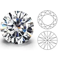 moissanite round cut