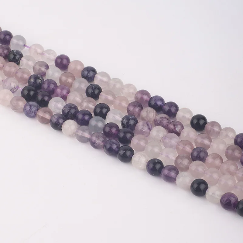 

6/8/10mm Wholesale Round Loose Colorful Stone Beads In Strand for Jewelry Making Bracelets Necklaces Earrings