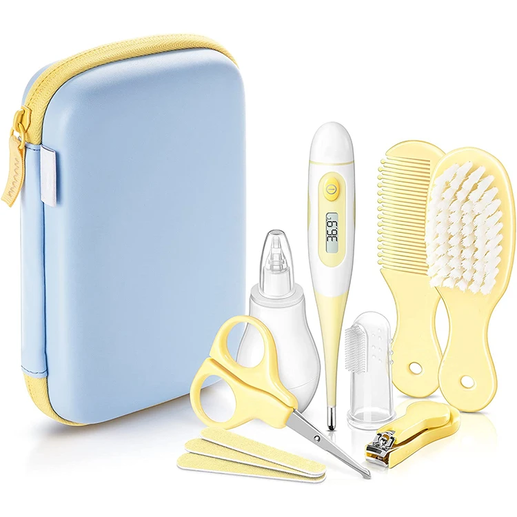 

Baby Care Set Maternal Child Supply Wholesale Children Baby Nail Clippers Nasal Aspirator Electronic Thermometer Combination Set, Pink, sky blue,yellow