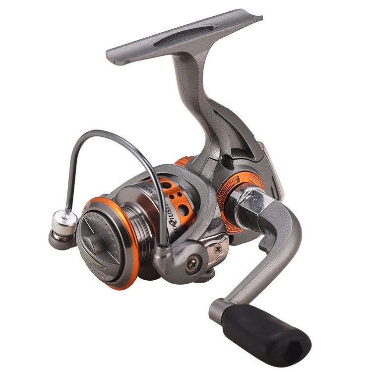 

Factory Supply Attractive Price Fishing Equipment Fishing Reel Spinning, Gray and oranage
