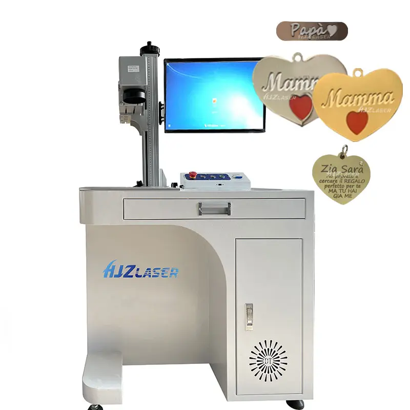 

Gold Engraving and Cutting Machine Fiber Laser 30w 50W Raycus Jewelry Laser Marker With Rotary For Rings