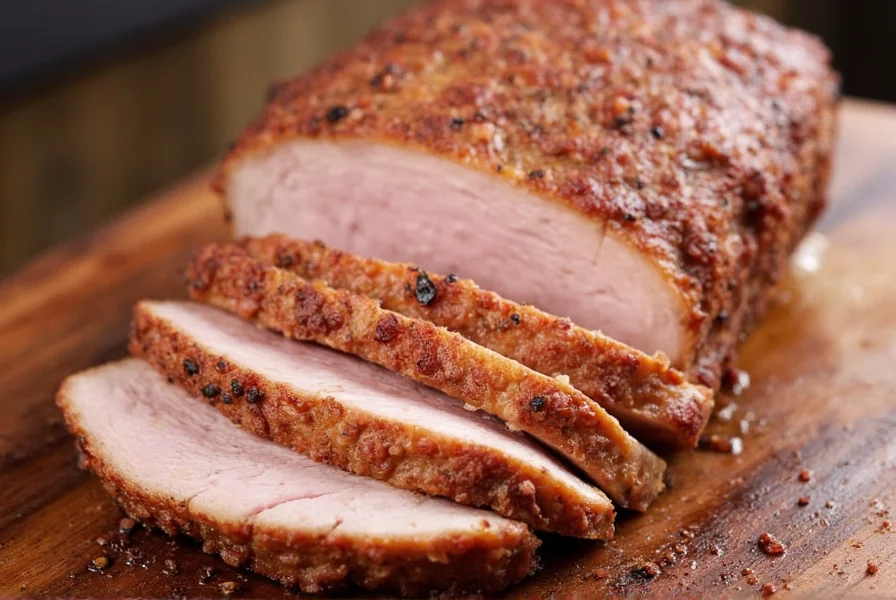 Pork rib rack with spices applied