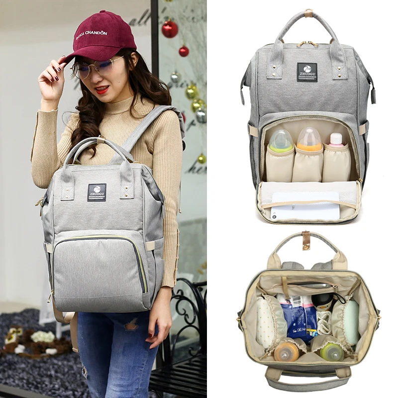 

Customized Functional Mummy Baby Diaper Bag Backpack, Can choose